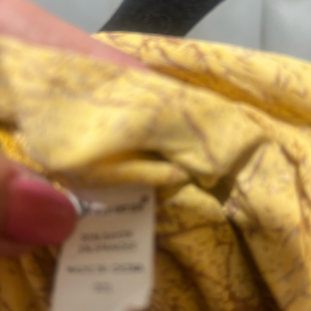 Mustard Yellow Strapless Maxi Dress | Boho Summer Vacation Small - Picture 3 of 5